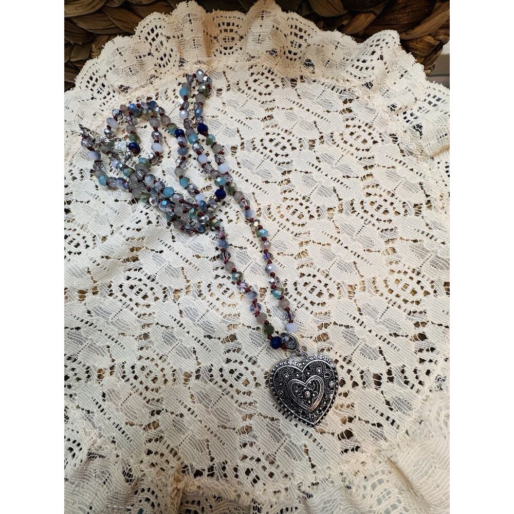 Park Lane Amulet Multicolor Crystal Bead Necklace 16 in With 3 in Extender